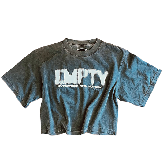 BLURRED LADIES CROP TEE