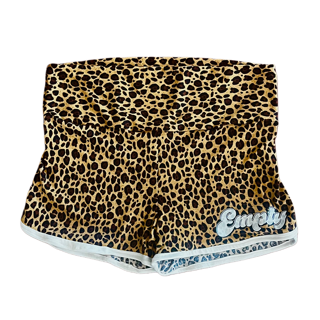 Leopard Booty Shorts (SHORTS RUN SMALL) EMAIL FOR MORE SIZE INFO