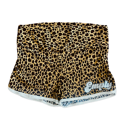 Leopard Booty Shorts (SHORTS RUN SMALL) EMAIL FOR MORE SIZE INFO